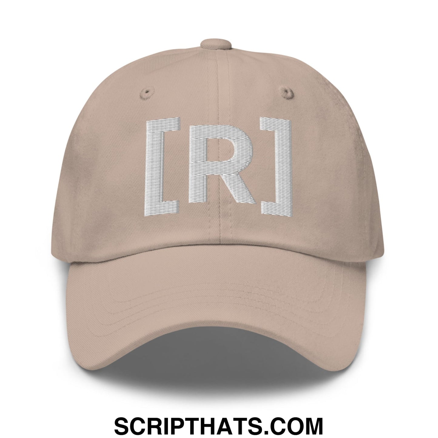 Residente Embroidered Unstructured Dad Hat Stone