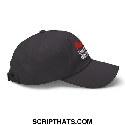 Resist Like It's 1938 Germany Embroidered Unstructured Dad Hat Dark Grey