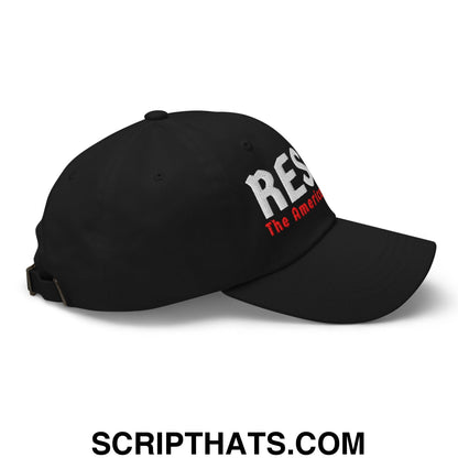 Resist The American Gestapo Embroidered Unstructured Dad Hat Black