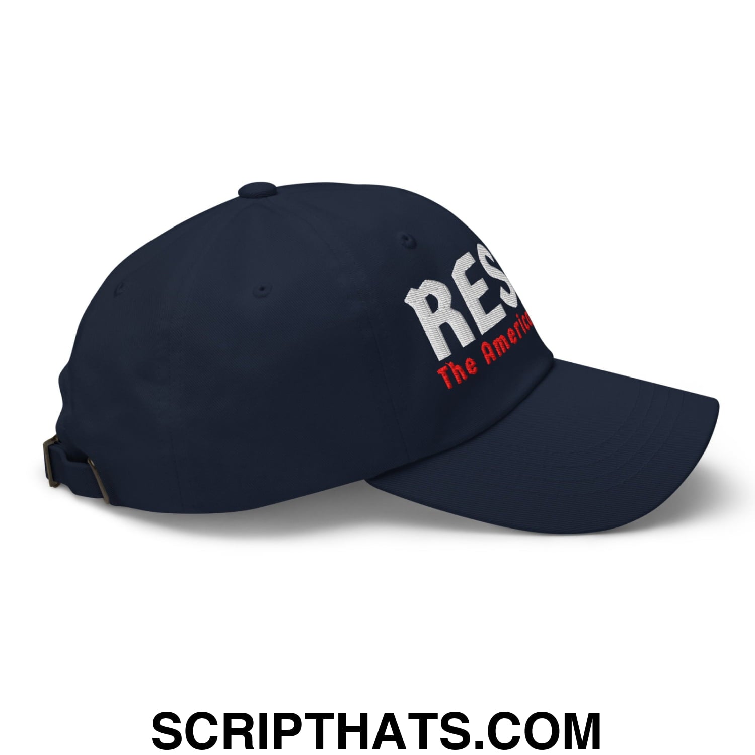 Resist The American Gestapo Embroidered Unstructured Dad Hat Navy
