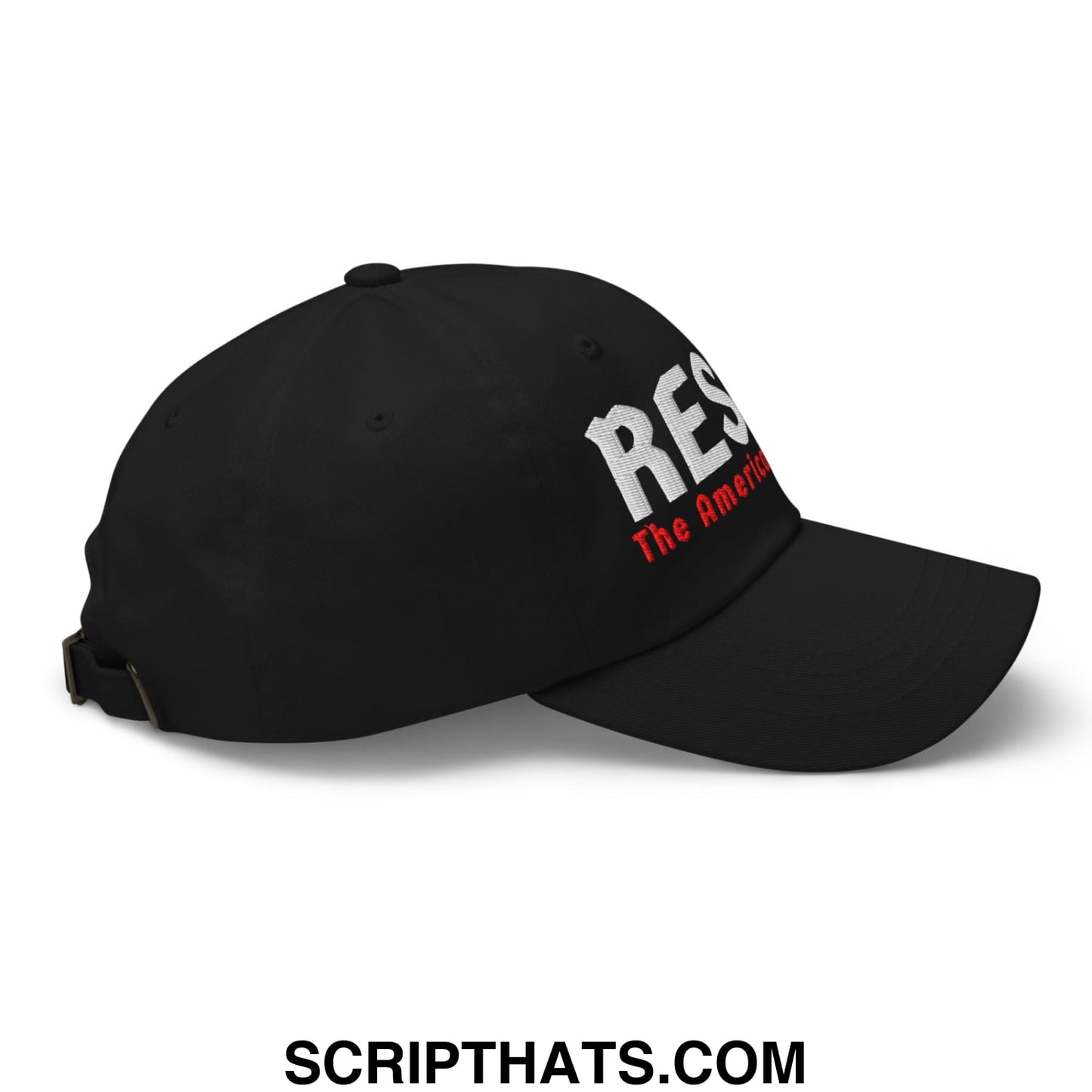 Resist The American Gestapo Embroidered Unstructured Dad Hat Black