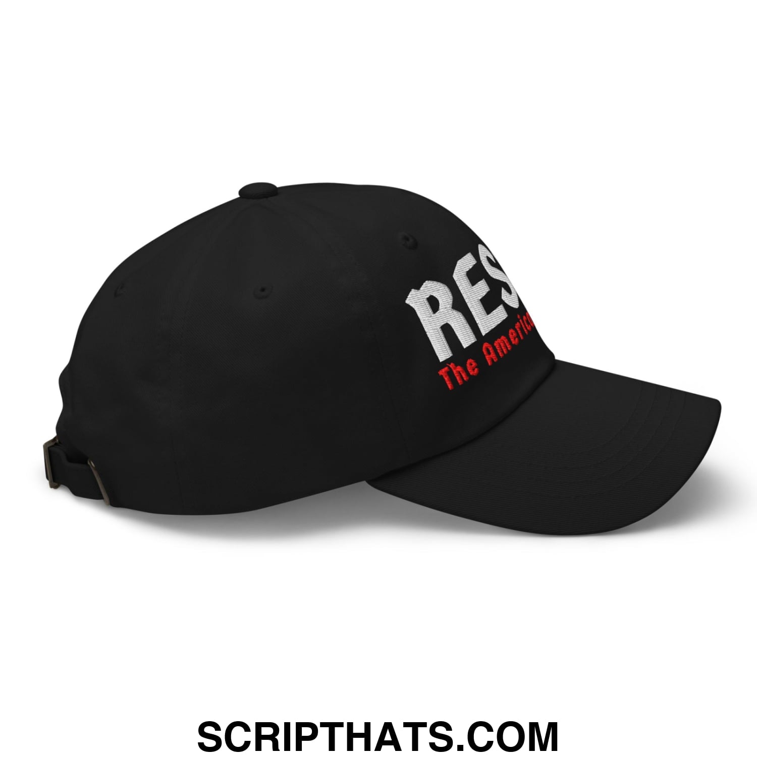 Resist The American Gestapo Embroidered Unstructured Dad Hat Black