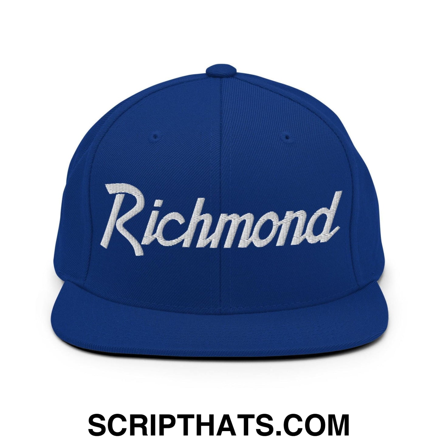Richmond Script Snapback Hat Royal Blue