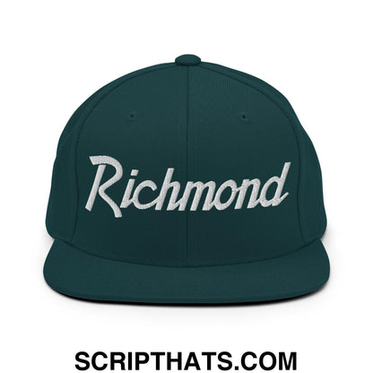 Richmond Script Snapback Hat Spruce