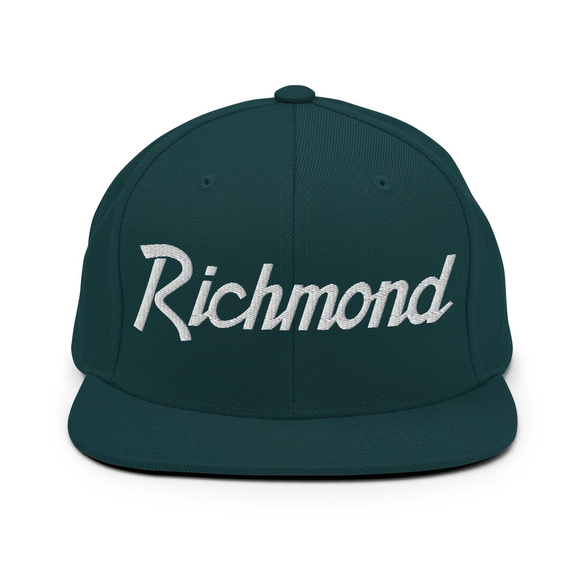 Richmond Script Snapback Hat Spruce