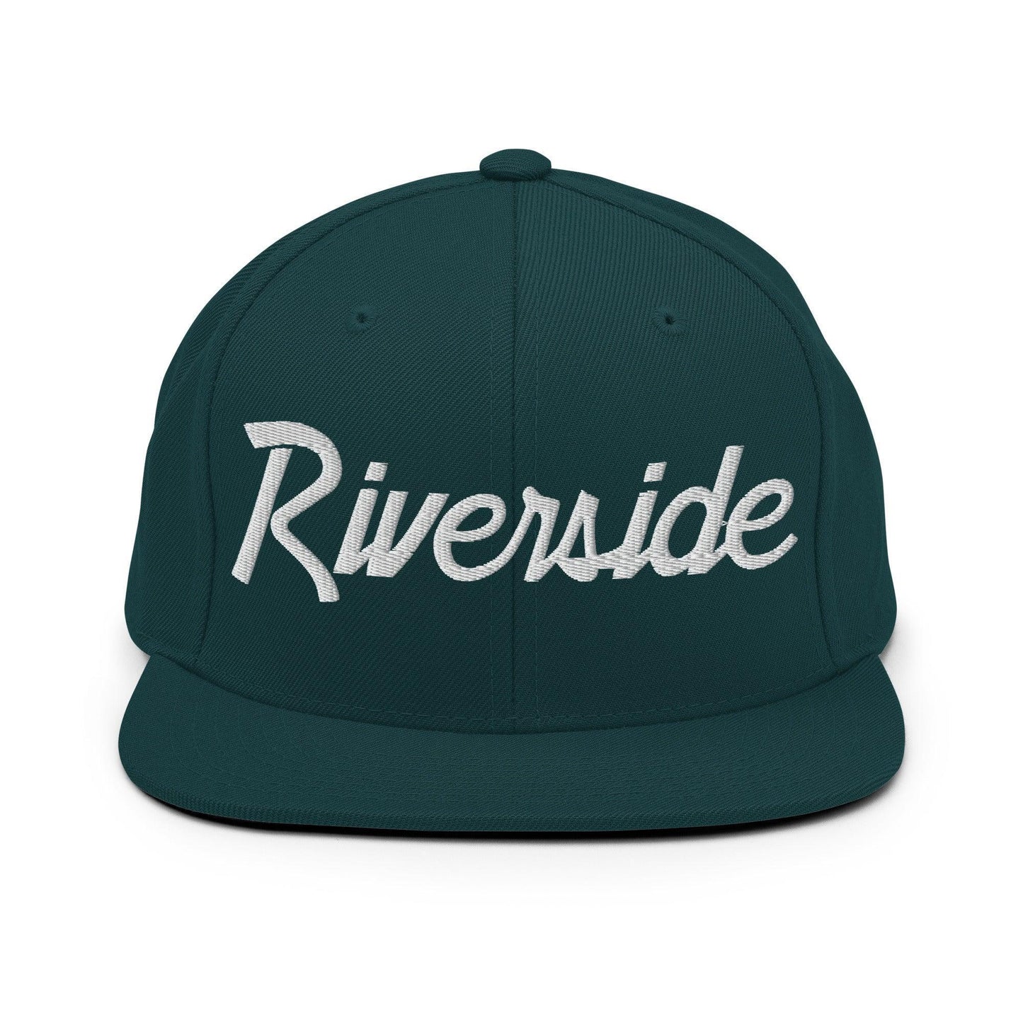 Riverside Script Snapback Hat Spruce