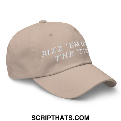 Rizz 'Em with The 'Tism Embroidered Unstructured Dad Hat Stone