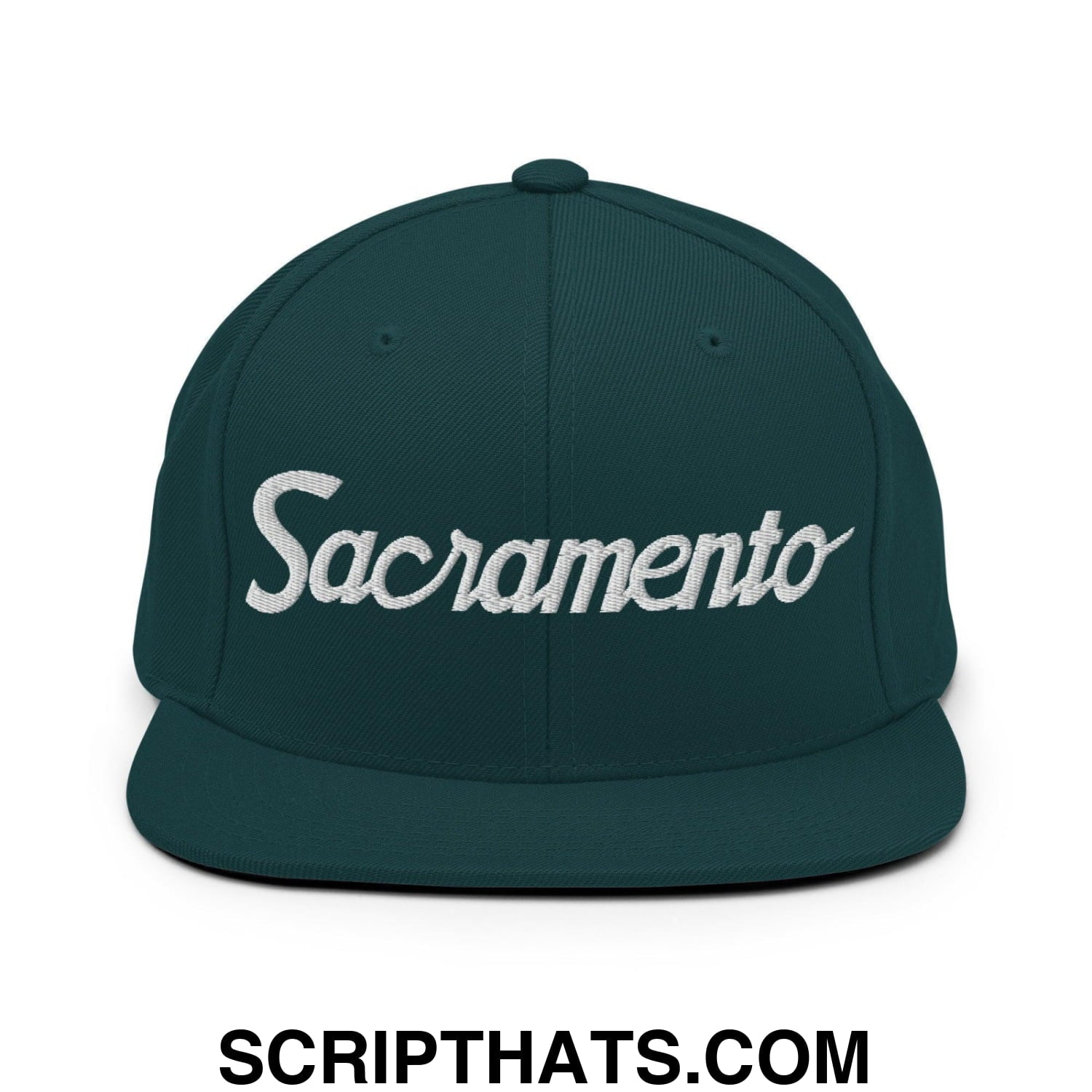Sacramento Script Snapback Hat Spruce