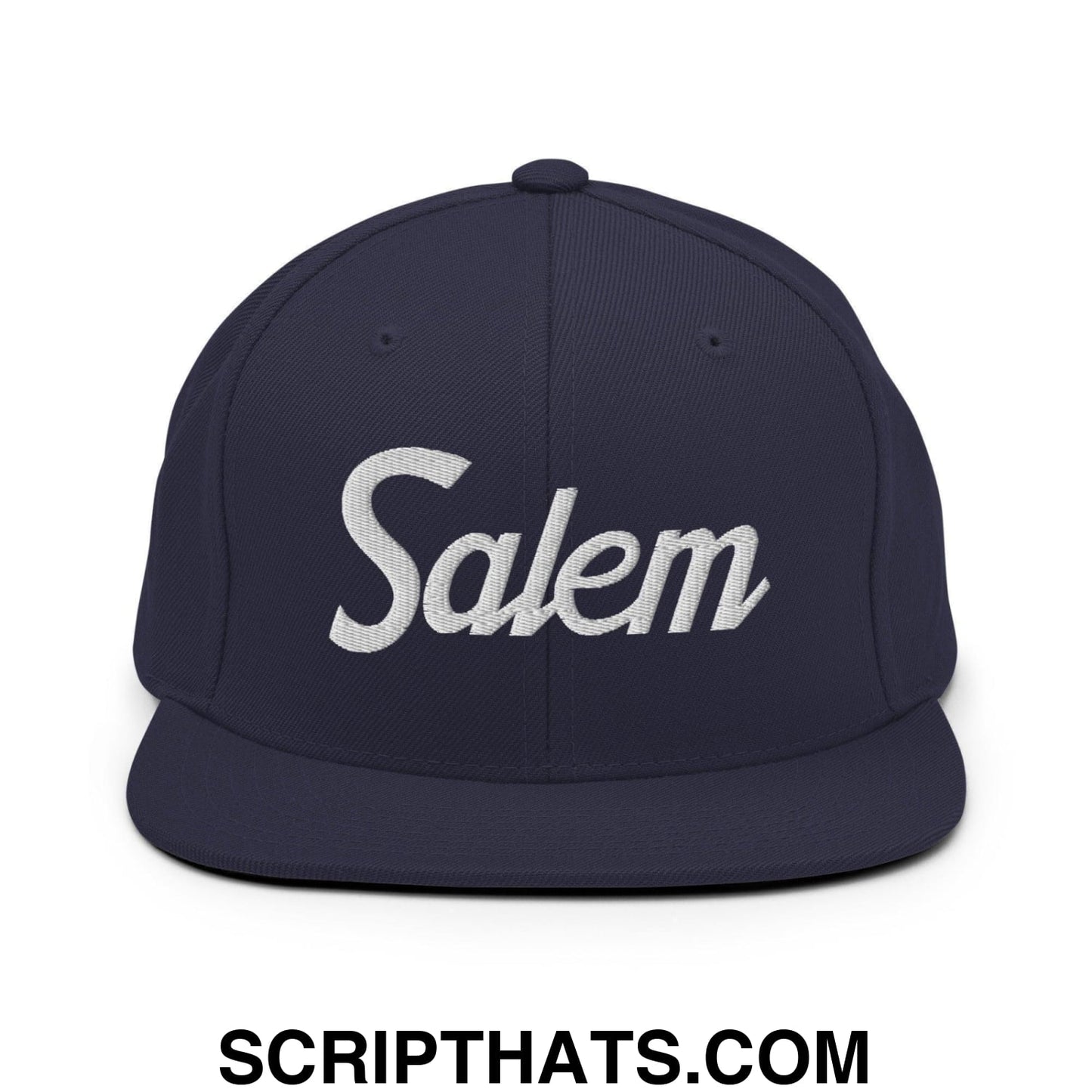 Salem Script Snapback Hat Navy