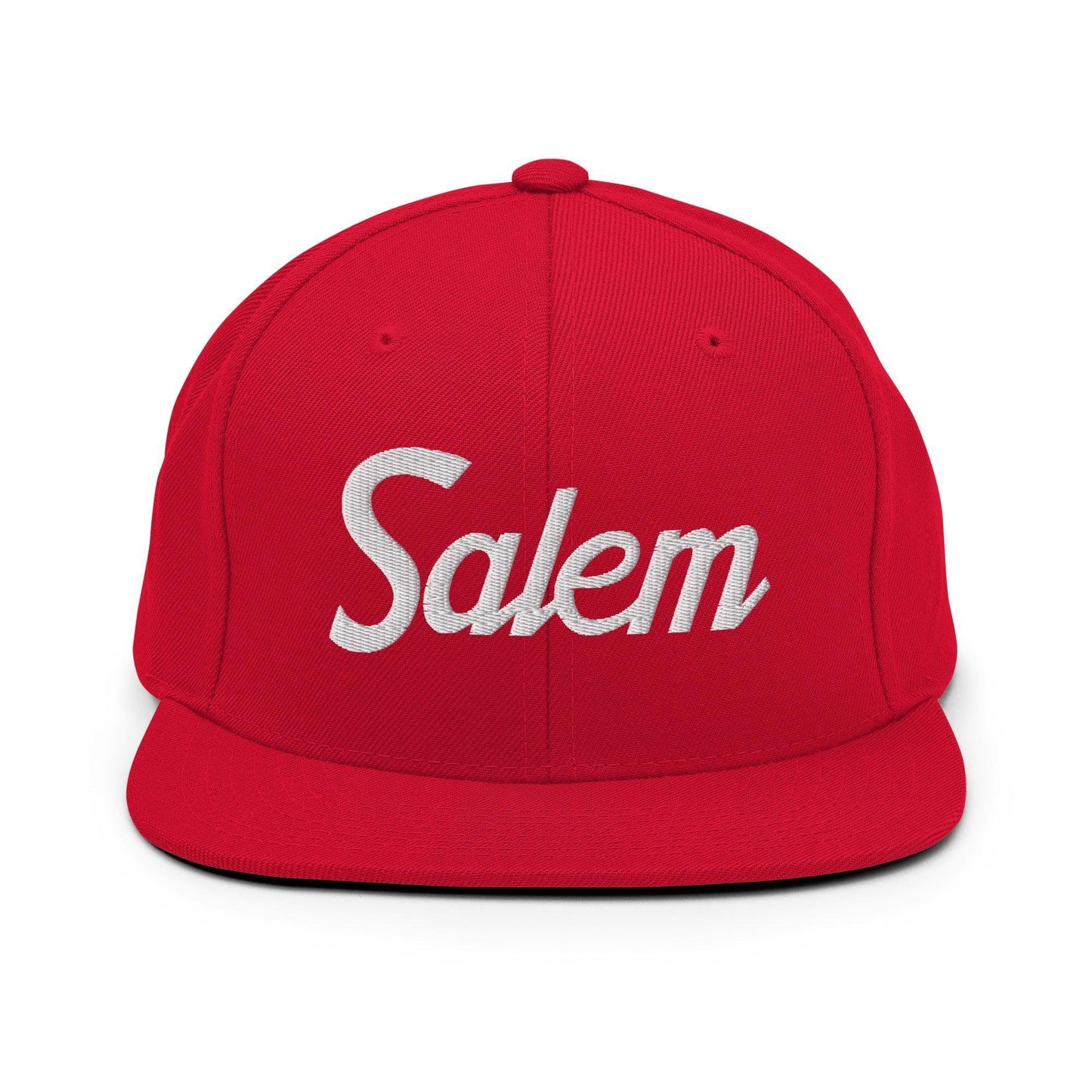Salem Script Snapback Hat Red