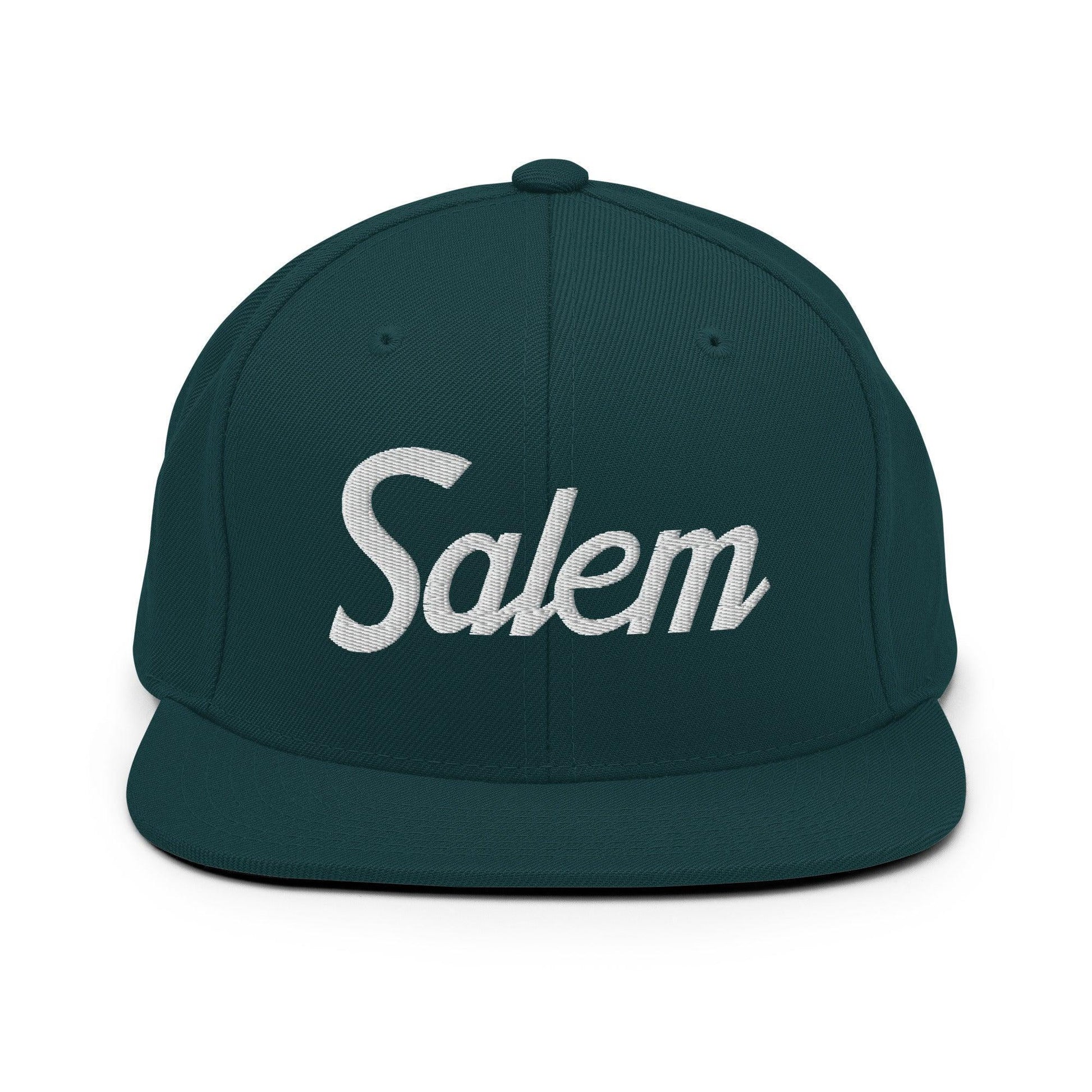 Salem Script Snapback Hat Spruce