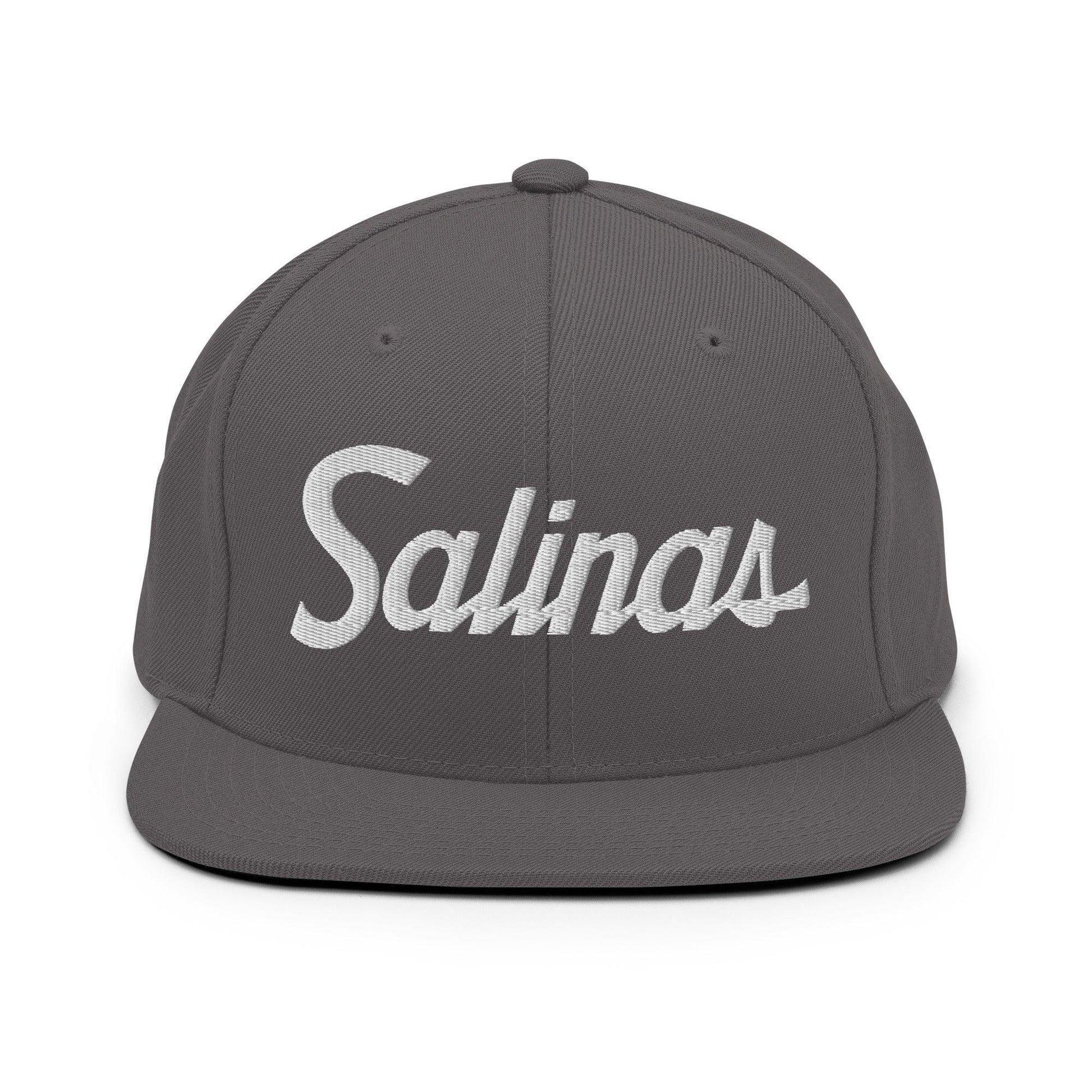 Salinas Script Snapback Hat Dark Grey