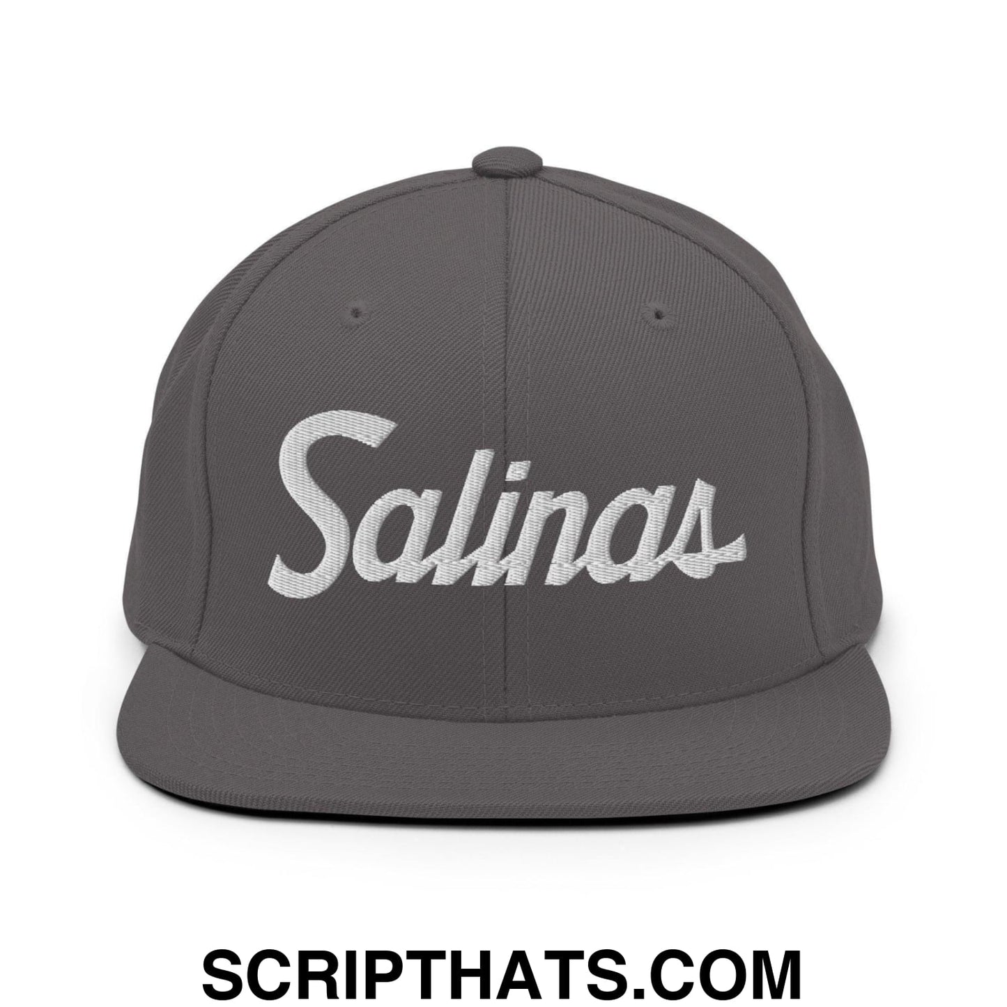 Salinas Script Snapback Hat Dark Grey