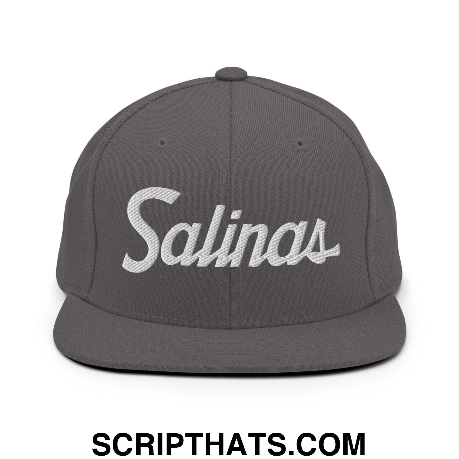 Salinas Script Snapback Hat Dark Grey