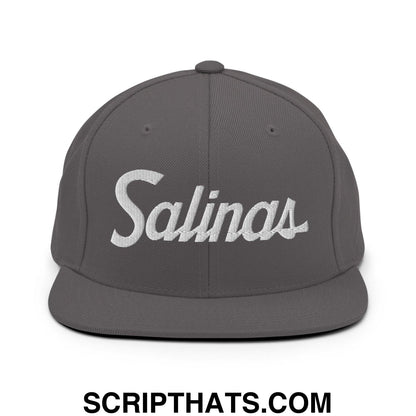 Salinas Script Snapback Hat Dark Grey