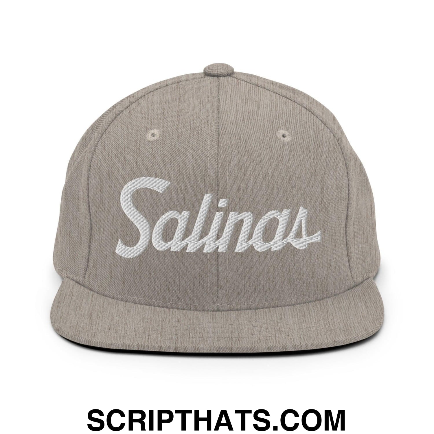 Salinas Script Snapback Hat Heather Grey