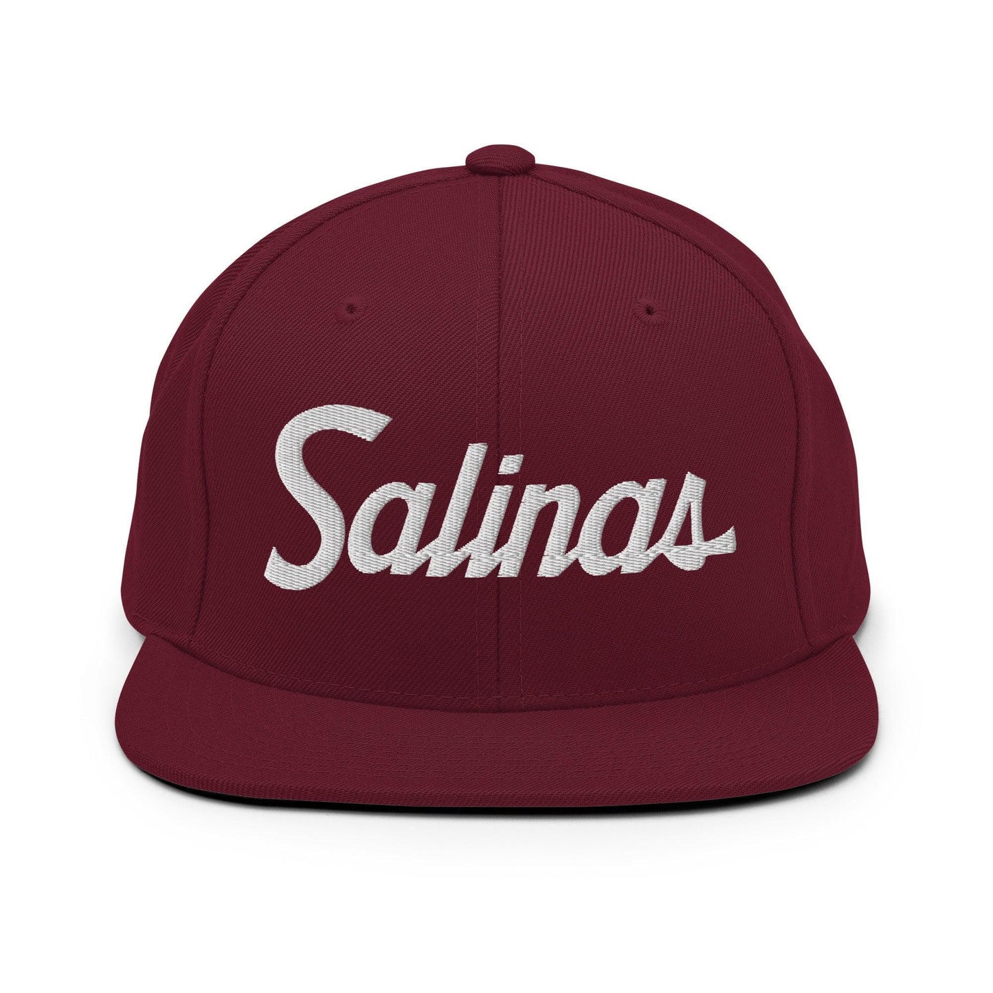 Salinas Script Snapback Hat Maroon