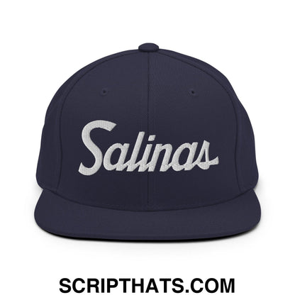 Salinas Script Snapback Hat Navy