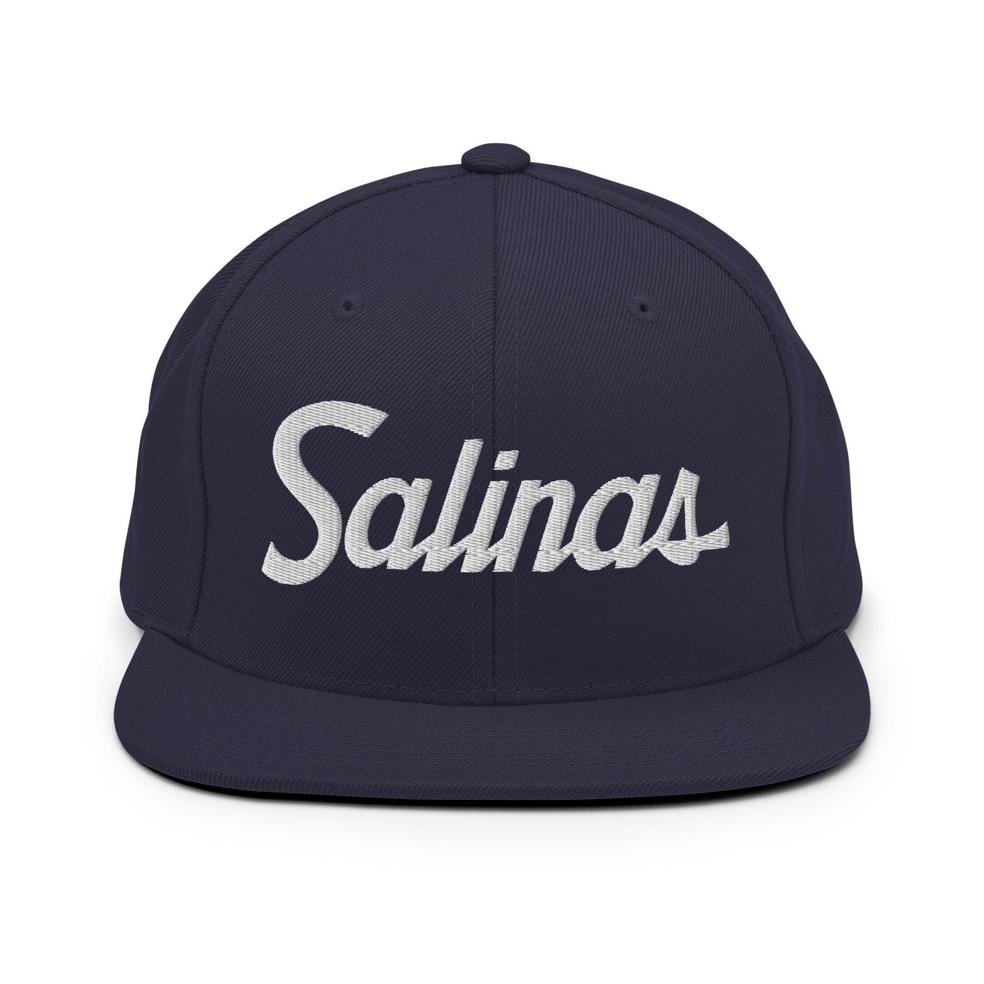 Salinas Script Snapback Hat Navy