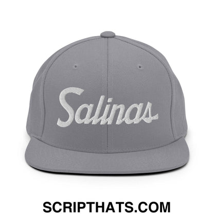 Salinas Script Snapback Hat Silver