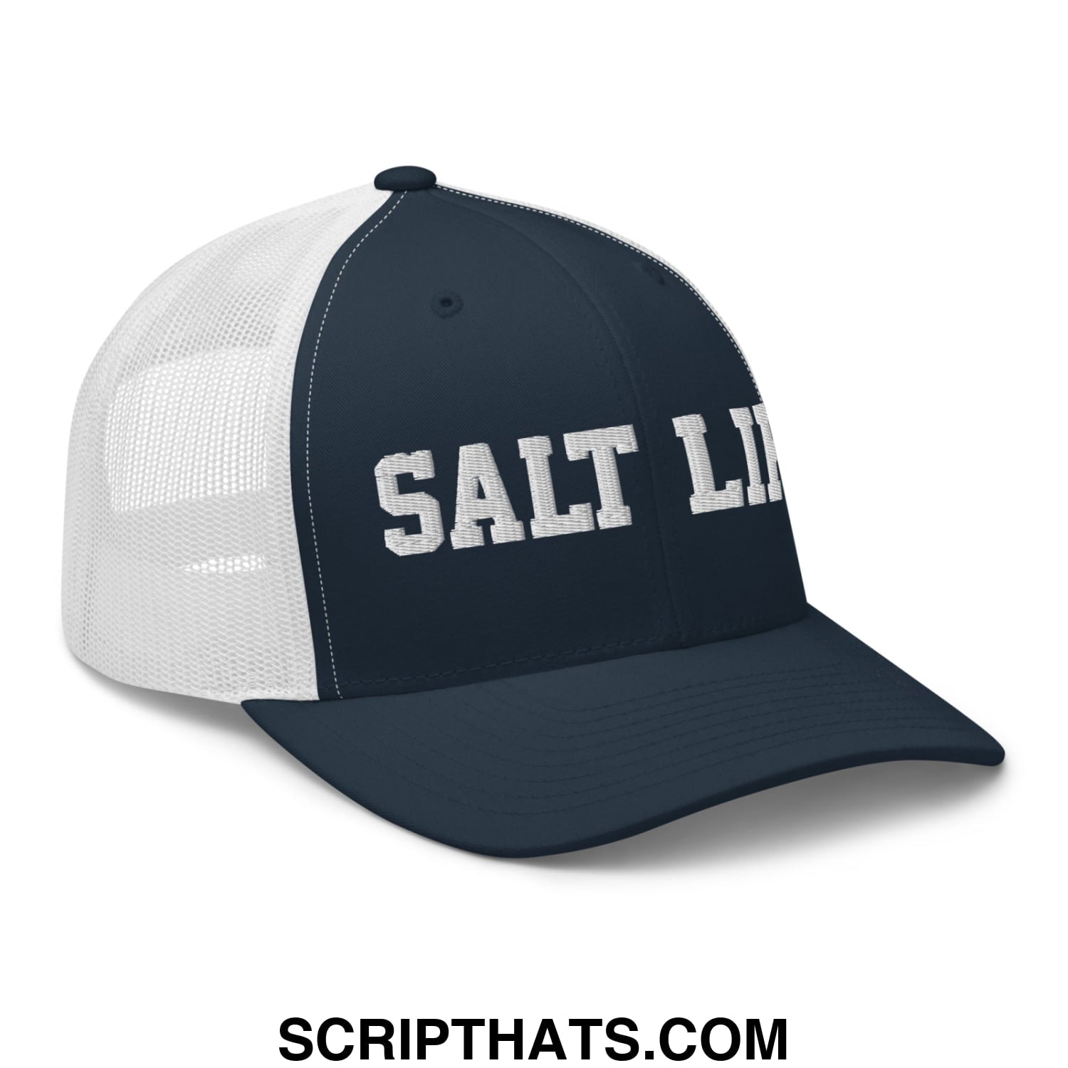 Salt Life Embroidered Mesh Trucker Hat Navy White
