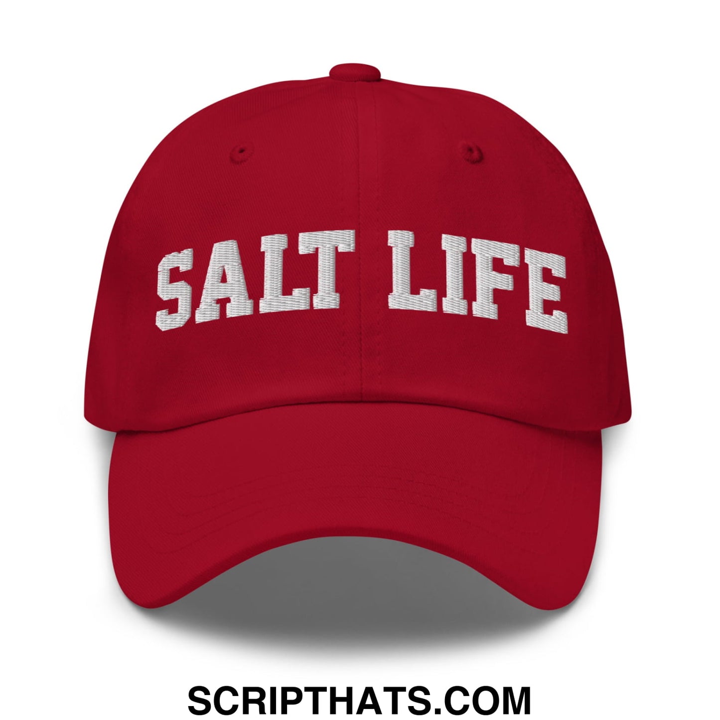 Salt Life Embroidered Unstructured Dad Hat Cranberry