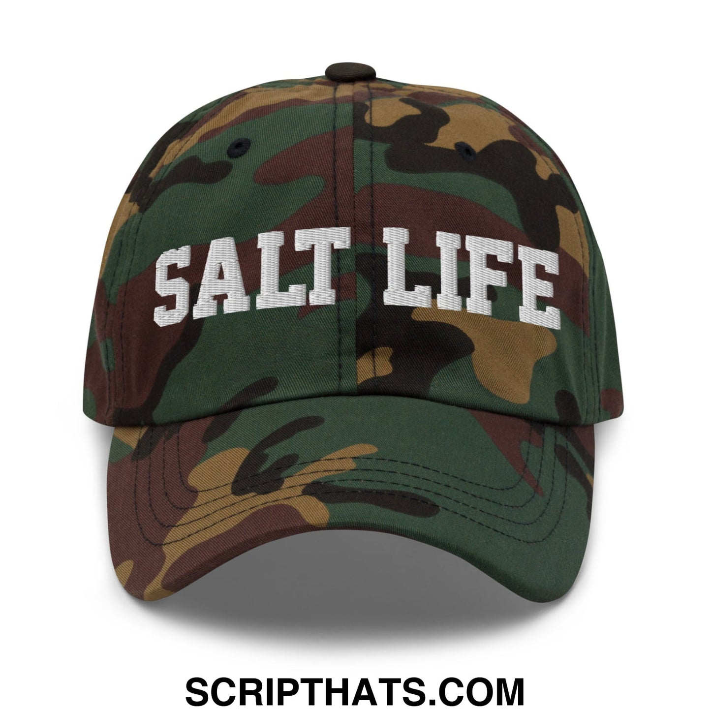 Salt Life Embroidered Unstructured Dad Hat Green Camo
