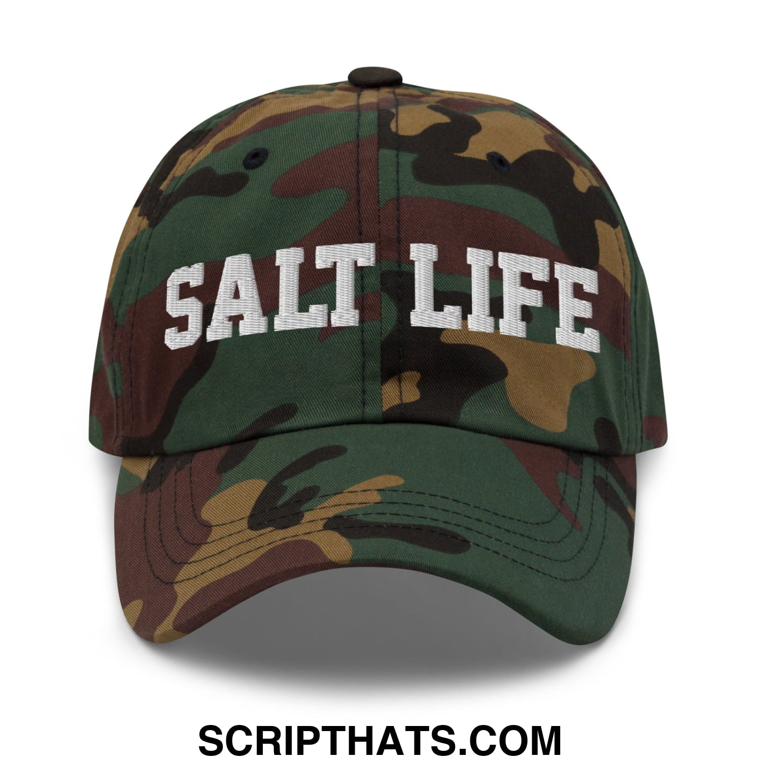 Salt Life Embroidered Unstructured Dad Hat Green Camo