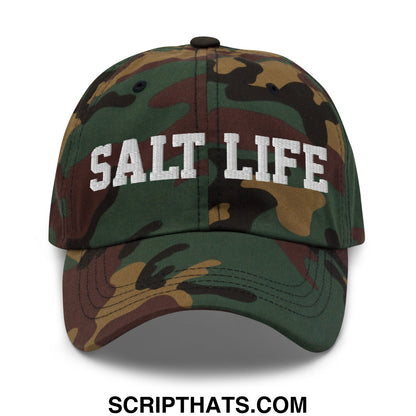 Salt Life Embroidered Unstructured Dad Hat Green Camo