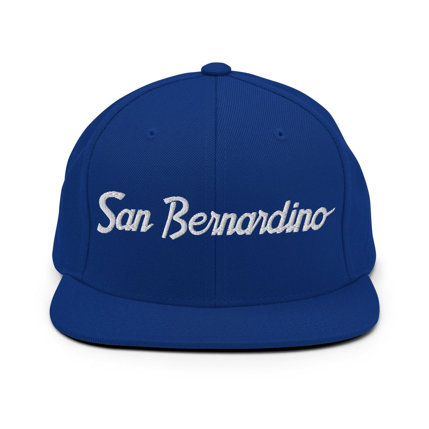 San Bernardino Script Snapback Hat Royal Blue