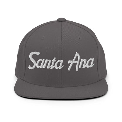 Santa Ana Script Snapback Hat Dark Grey