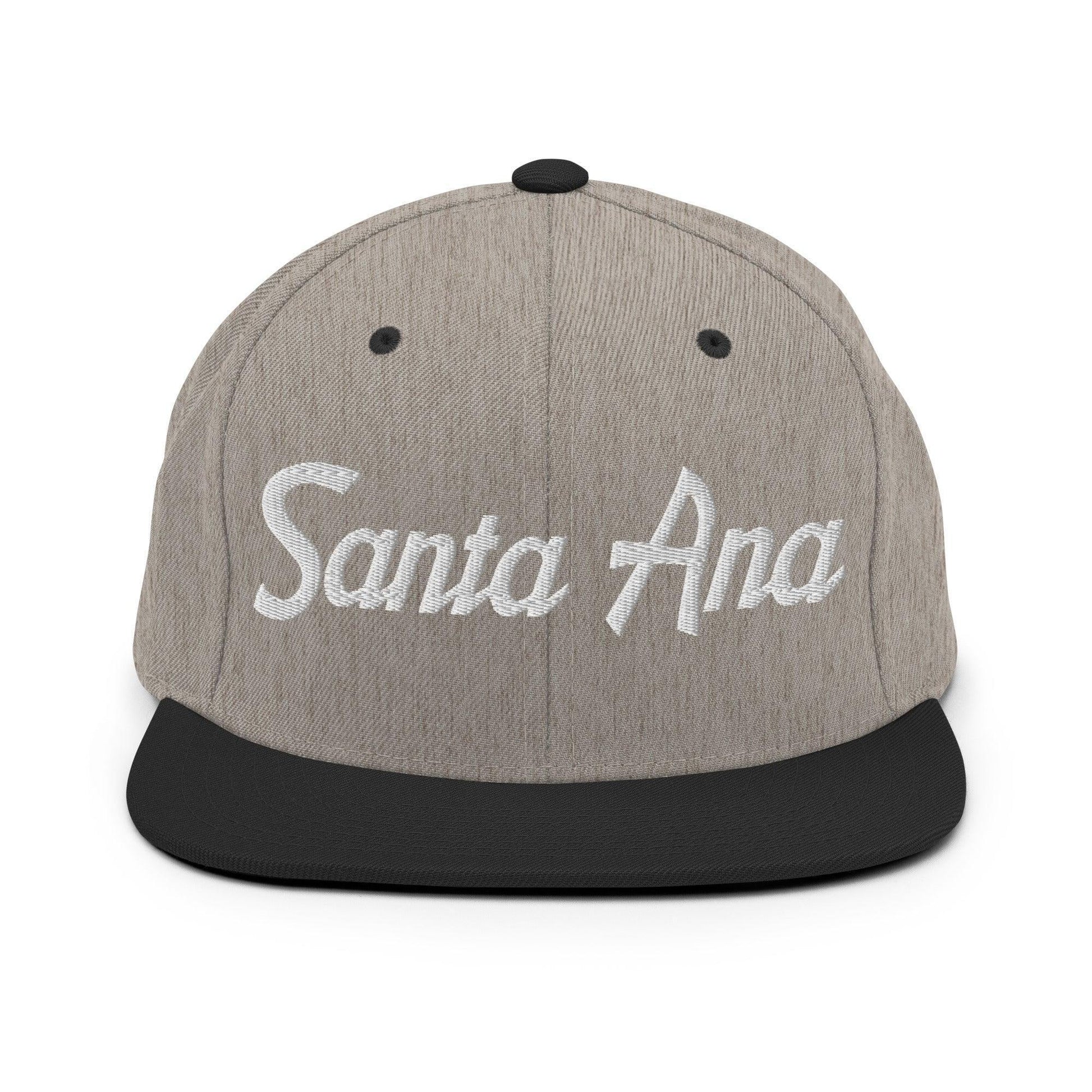 Santa Ana Script Snapback Hat Heather/Black