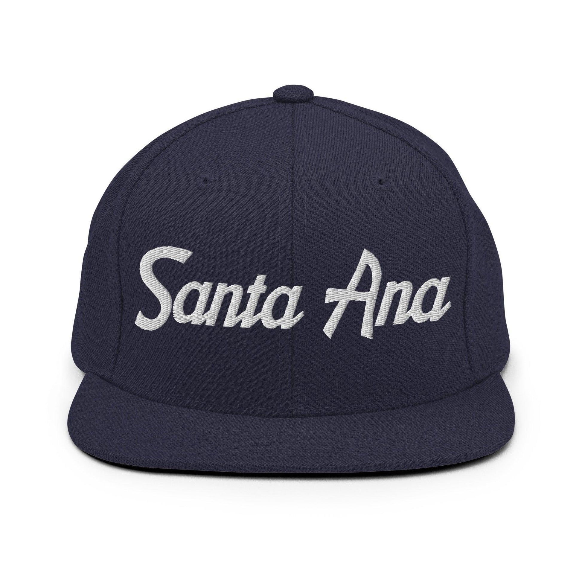 Santa Ana Script Snapback Hat Navy
