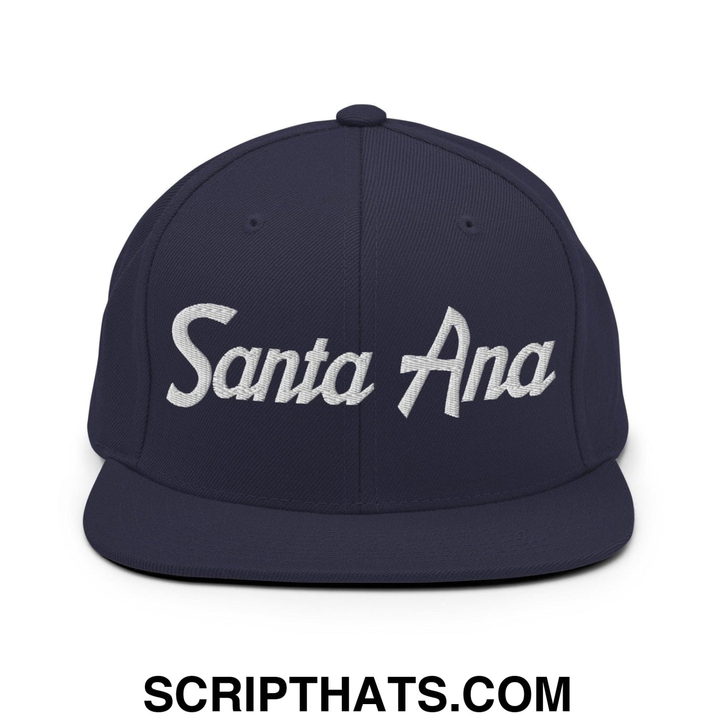 Santa Ana Script Snapback Hat Navy