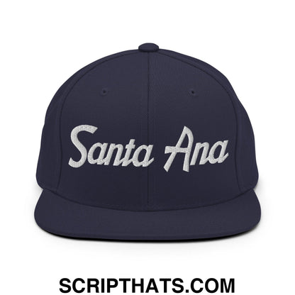 Santa Ana Script Snapback Hat Navy