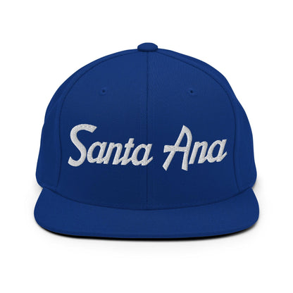 Santa Ana Script Snapback Hat Royal Blue
