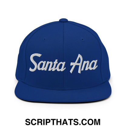 Santa Ana Script Snapback Hat Royal Blue