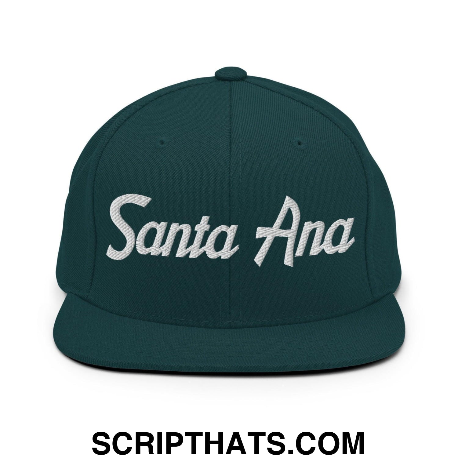 Santa Ana Script Snapback Hat Spruce
