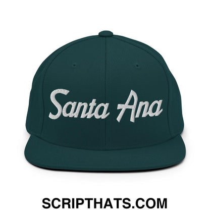 Santa Ana Script Snapback Hat Spruce