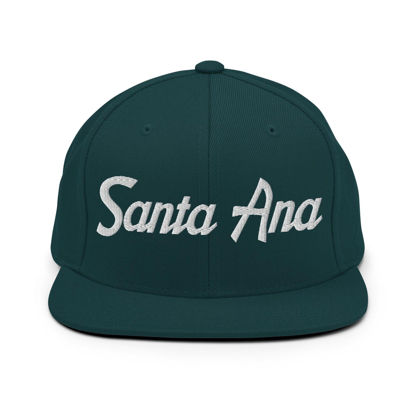Santa Ana Script Snapback Hat Spruce