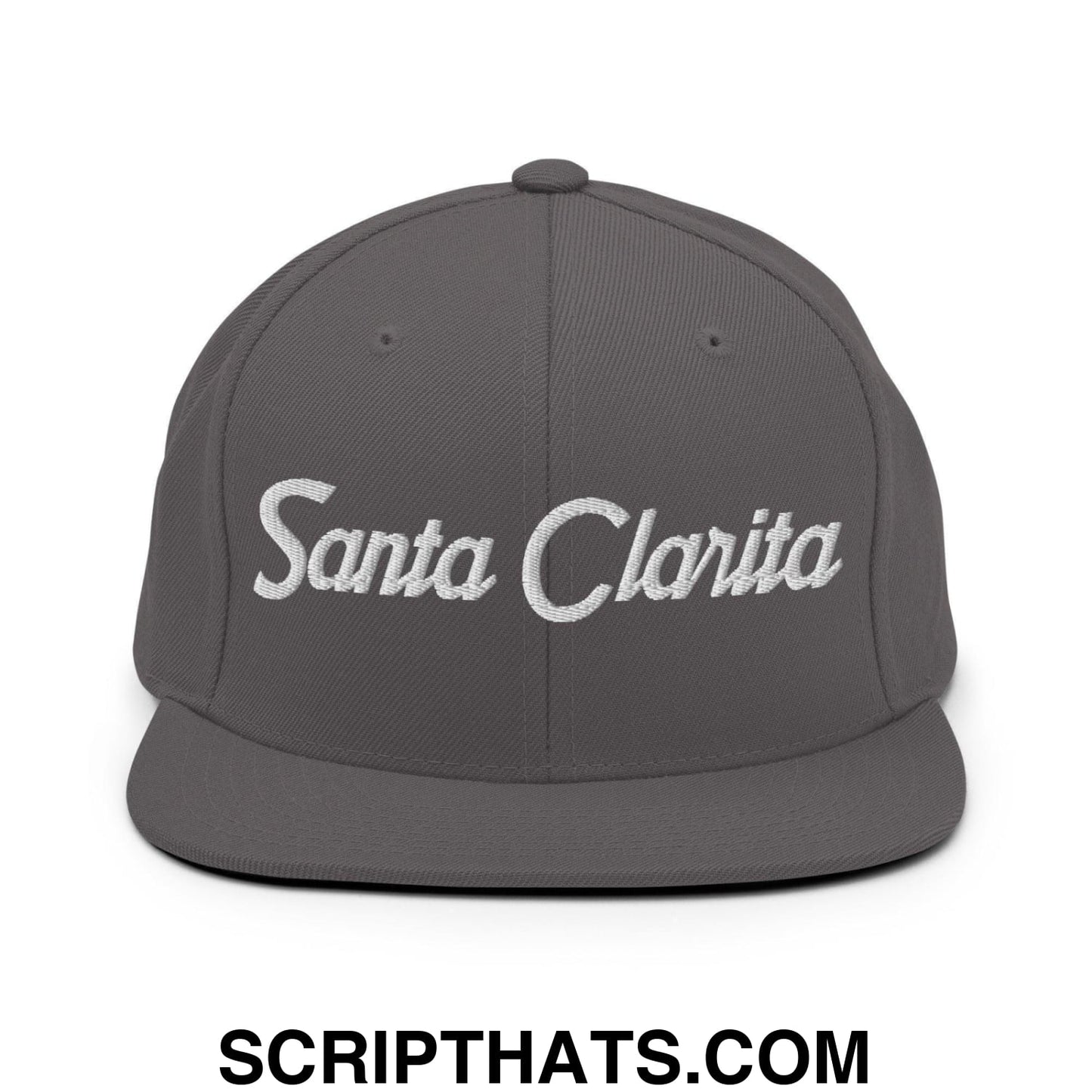 Santa Clarita Script Snapback Hat Dark Grey