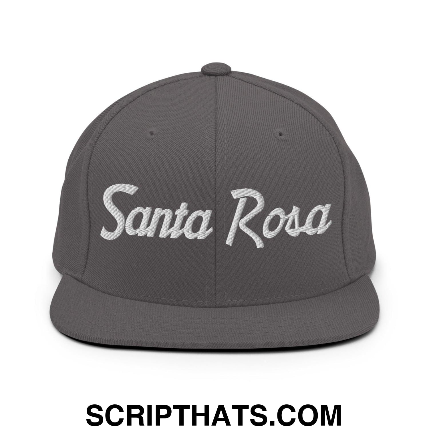 Santa Rosa Script Snapback Hat Dark Grey