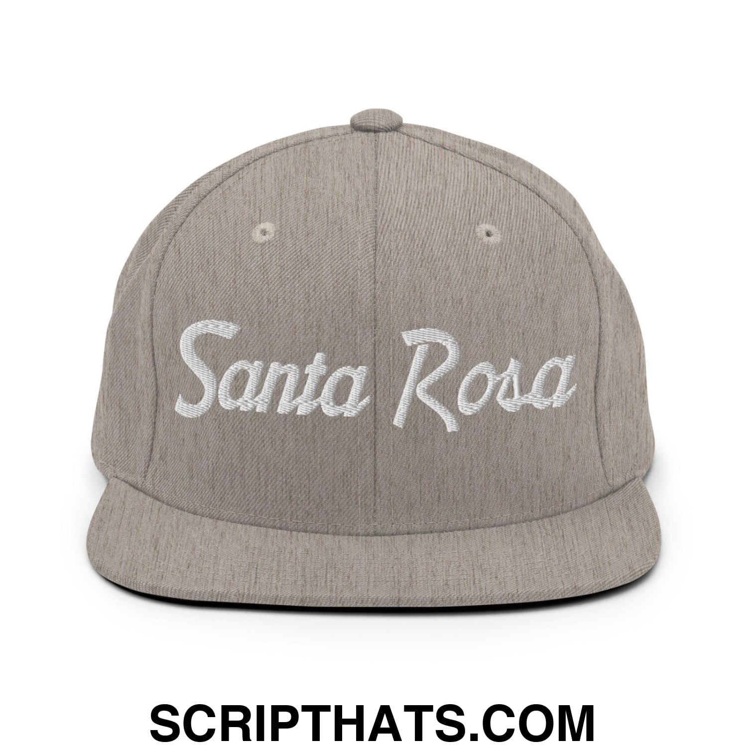 Santa Rosa Script Snapback Hat Heather Grey