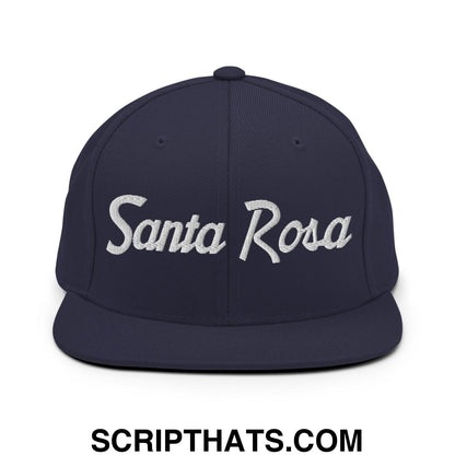 Santa Rosa Script Snapback Hat Navy