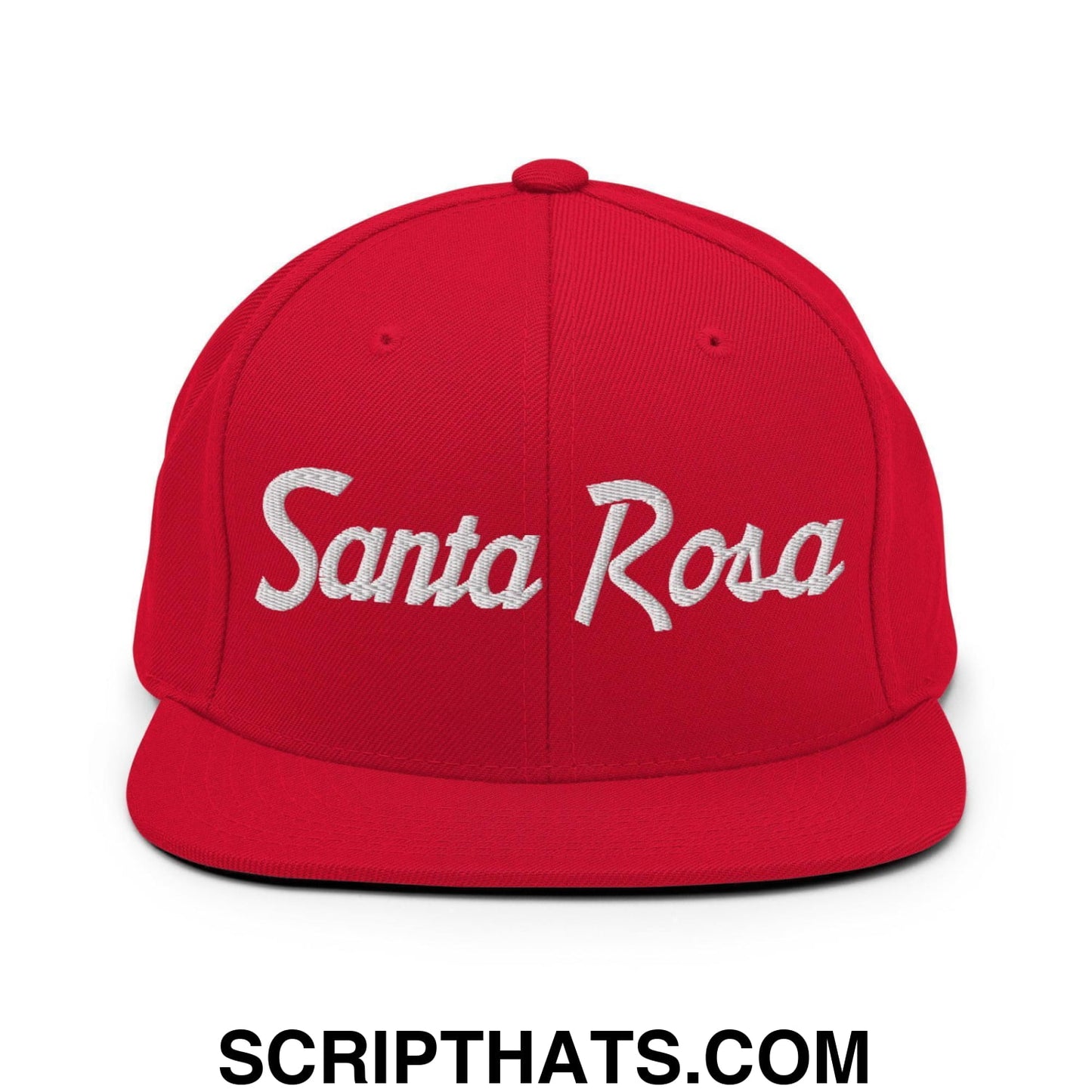 Santa Rosa Script Snapback Hat Red