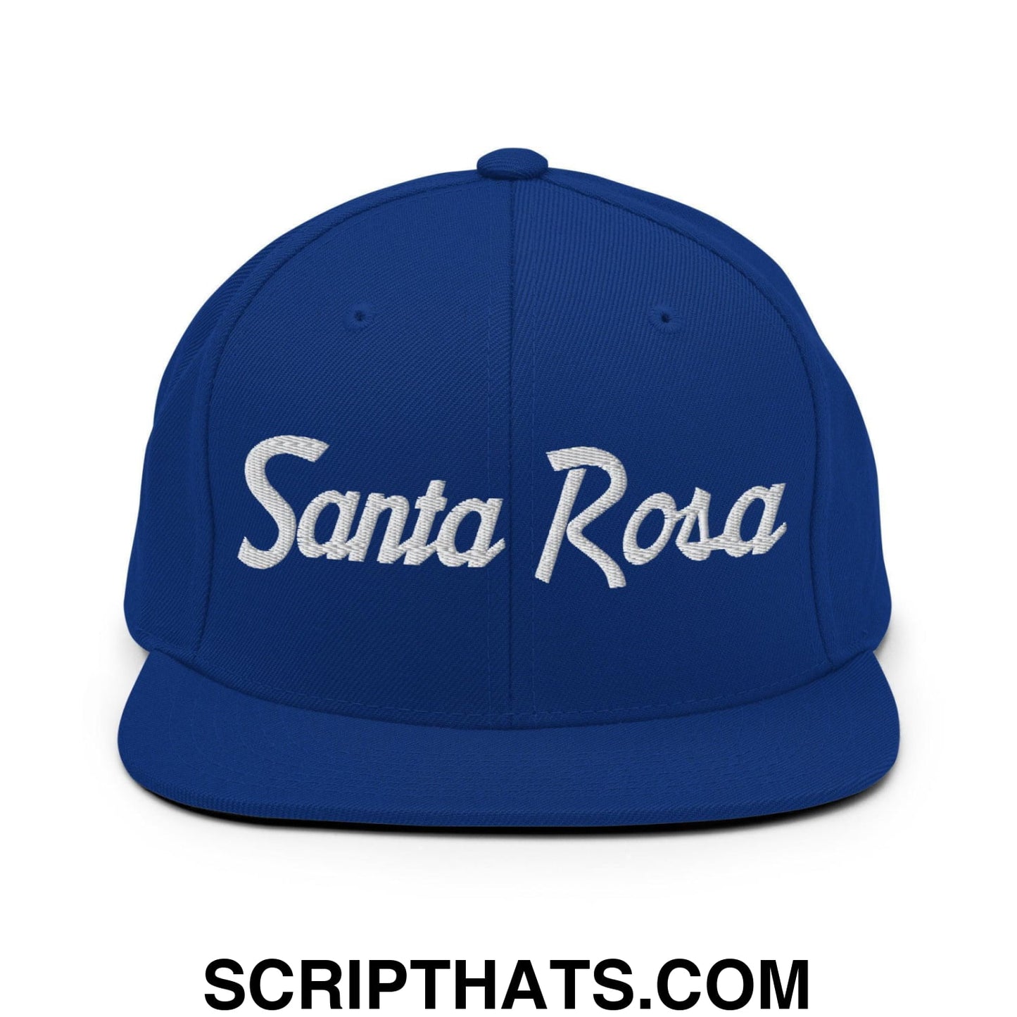 Santa Rosa Script Snapback Hat Royal Blue