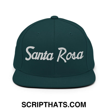 Santa Rosa Script Snapback Hat Spruce