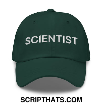 Scientist Embroidered Unstructured Dad Hat Spruce