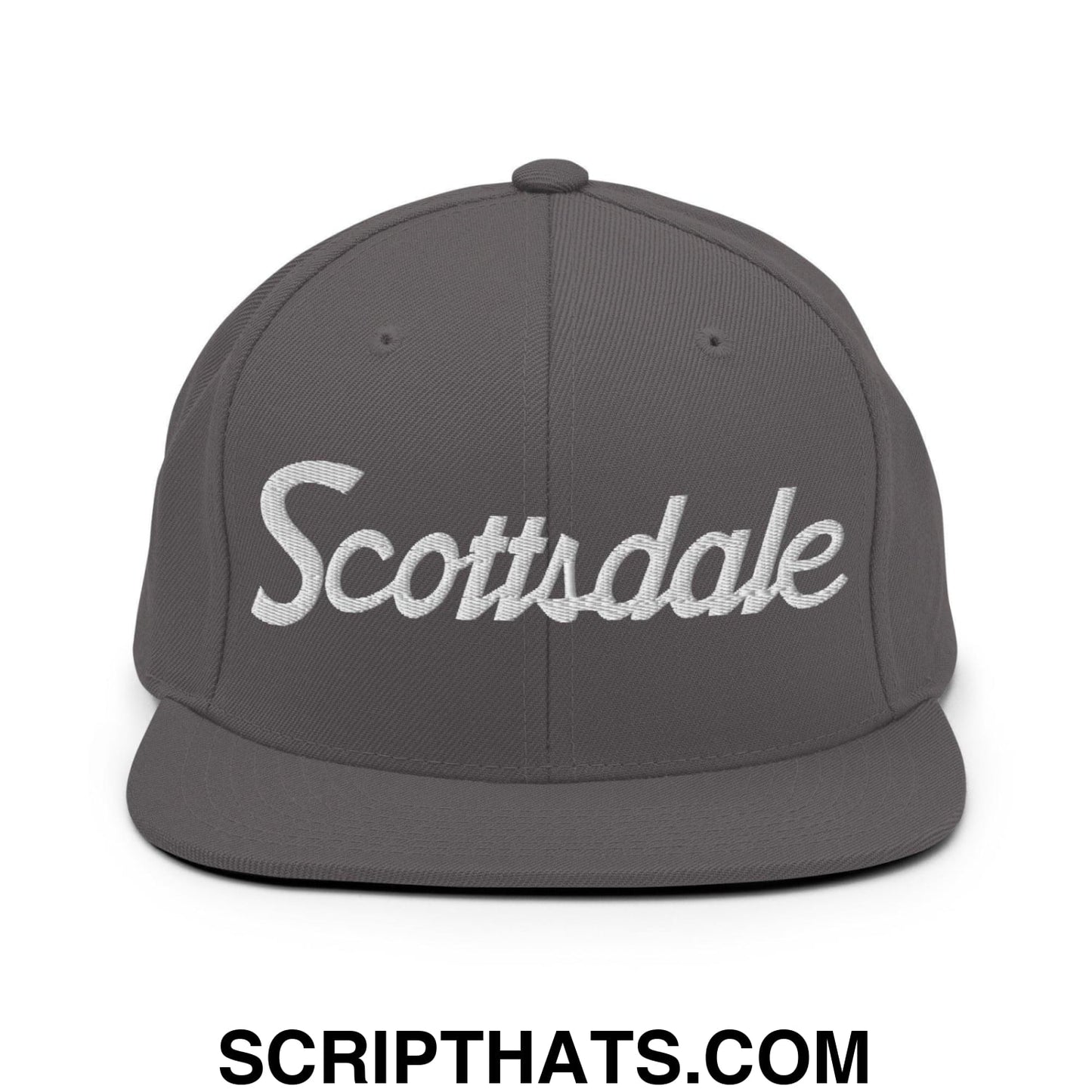 Scottsdale Script Snapback Hat Dark Grey
