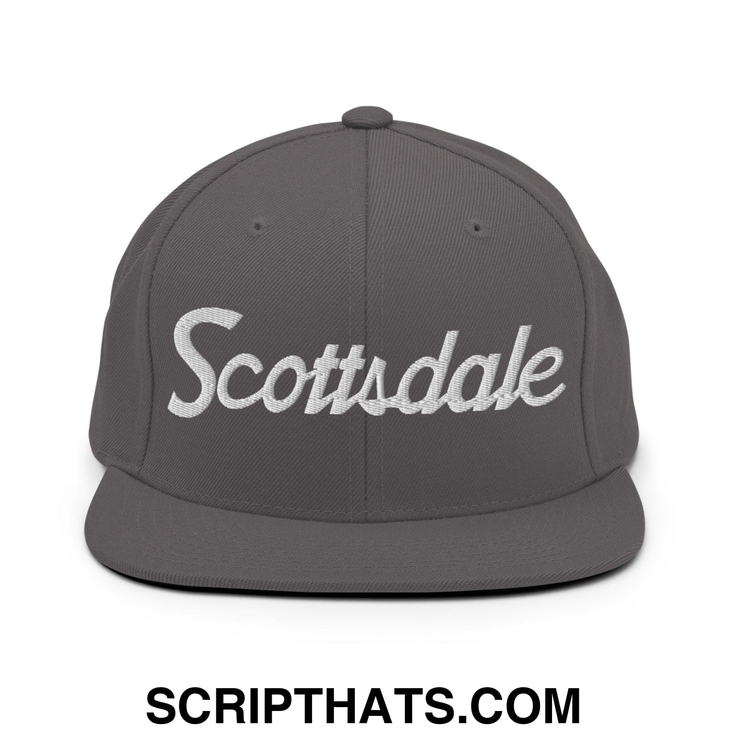 Scottsdale Script Snapback Hat Dark Grey